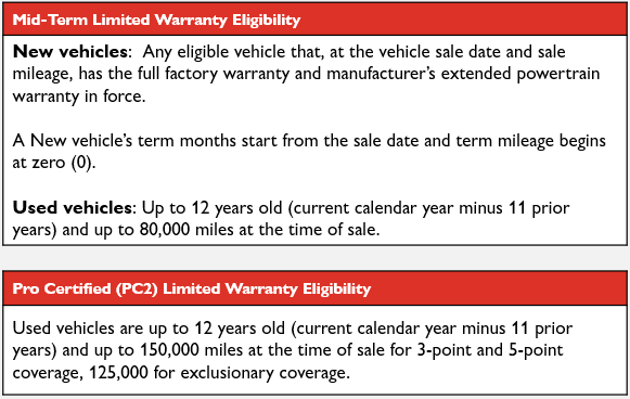 new vehicle eligibility