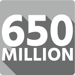 650 Million Icon
