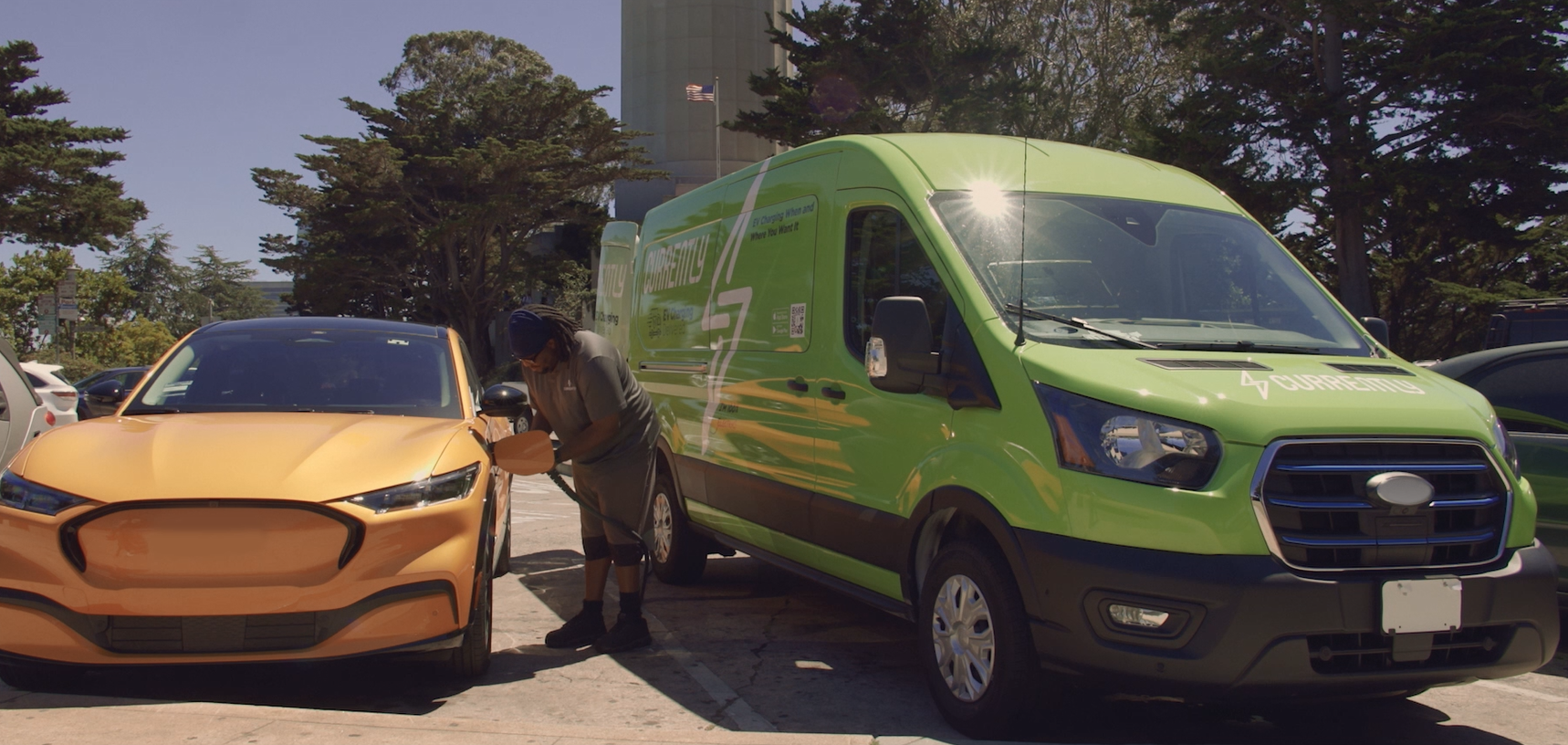 EV getting charging service