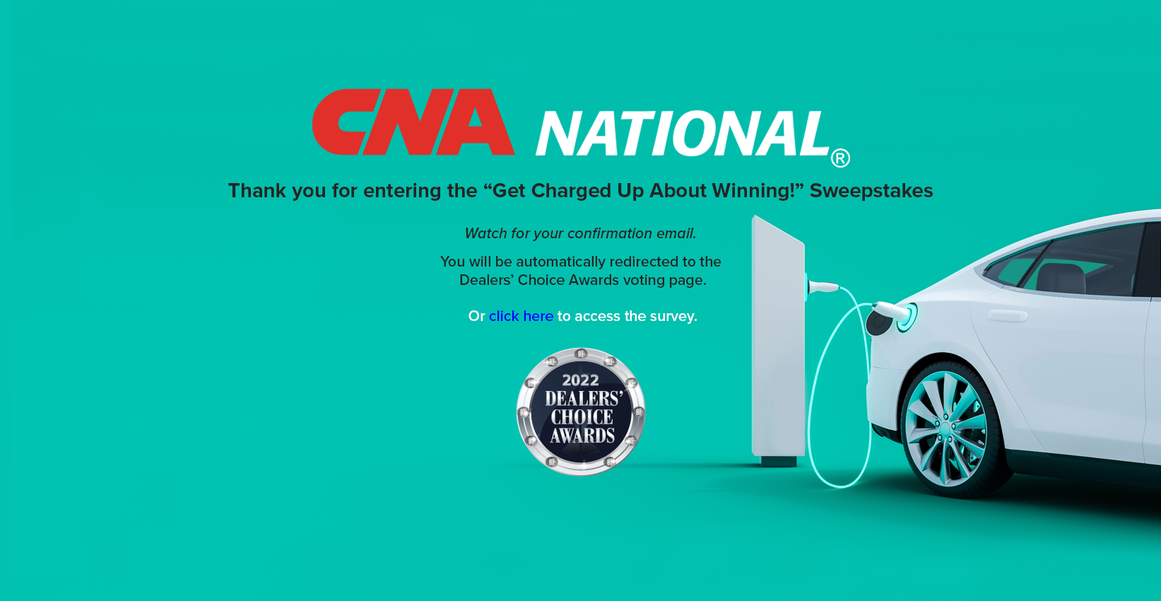Thank you for entering the "Get Charged Up About Winning!" Sweepstakes